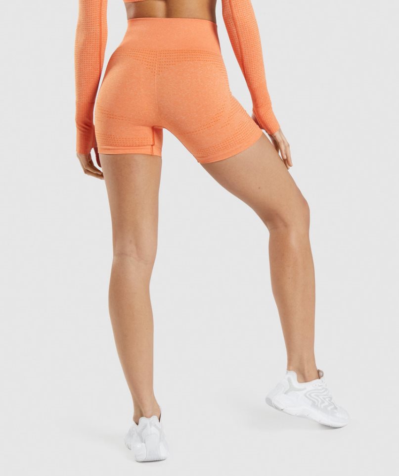 Women's Gymshark Vital Seamless 2.0 Shorts Orange | NZ 0GXYWK